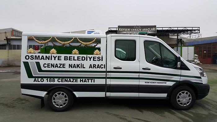 OSMANİYE BELEDİYESİ'NE 2 ADET CENAZE NAKİL ARACI