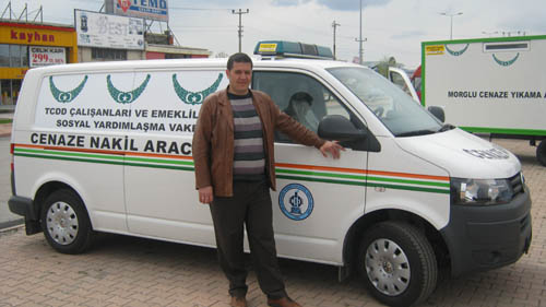 ANKARA TCDD ÇALIŞANLARI ve EMEKLİLERİ SOSYAL YARDIMLAŞMA VAKFI CENAZE NAKİL ARACI TESLİM EDİLDİ