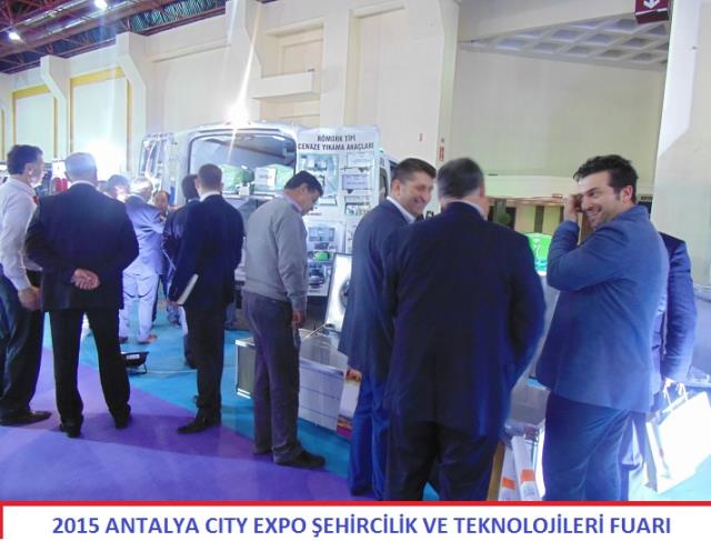 KAYSERİ CENAZE ARAÇLARI 2015 YILI 5.ULUSLARARASI ANTALYA CİTY EXPO ŞEHİRCİLİK VE TEKNOLOJİLERİ FUARINDA