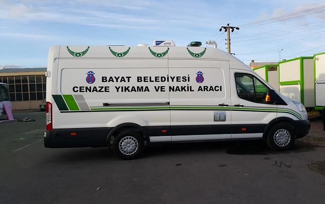  BAYAT BELEDİYESİ'NE CENAZE YIKAMA VE NAKİL ARACI 