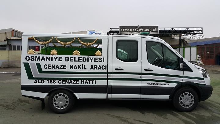  OSMANİYE BELEDİYESİ'NE 2 ADET CENAZE NAKİL ARACI