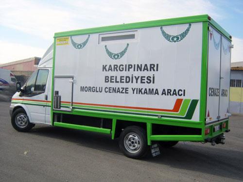 MERSİN ERDEMLİ KARGIPINARI BELEDİYESİNE CENAZE YIKAMA VE NAKİL ARACI