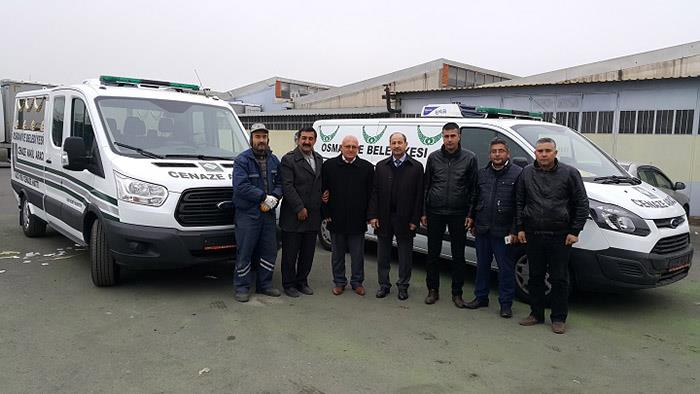 OSMANİYE BELEDİYESİ'NE 2 ADET CENAZE NAKİL ARACI