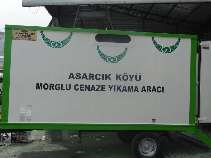 ÇORUM İLİ İSKİLİP İLÇESİ ASARCIK KÖYÜNE KLİMALI MORGLU CENAZE YIKAMA RÖMORKU KAYSERİ CENAZE ARAÇLARINDAN