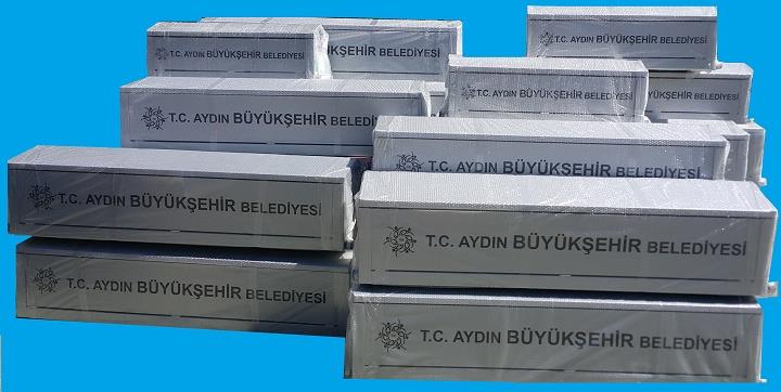 AYDIN BÜYÜKŞEHİR BELEDİYESİ'NE 16 ADET ALÜMİNYUM SAL TABUT 