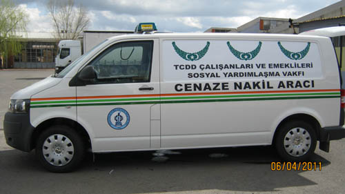 ANKARA TCDD ÇALIŞANLARI ve EMEKLİLERİ SOSYAL YARDIMLAŞMA VAKFI CENAZE NAKİL ARACI TESLİM EDİLDİ